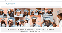 Desktop Screenshot of achievedurham.org